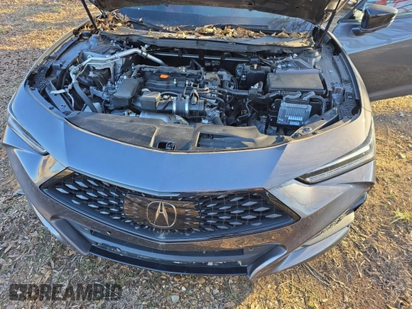 2023 Acura TLX w/A-Spec Package with VIN 19UUB6F59PA003826, listed as a Copart auction lot 47489445 with 9,291 mi miles and Salvage Title. Bid and sale history available at carsss.com. Image 7.