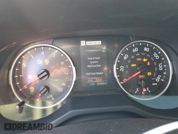 2022 Toyota RAV4 XLE with VIN JTMW1RFV0ND095383, listed as a Copart auction lot 77635504 with 30,886 mi miles and Salvage Title. Bid and sale history available at carsss.com. Image 9.