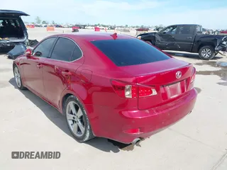 2011 Lexus IS 250 with VIN JTHBF5C2XB5135251, listed as a IAAI auction lot 41895924 with 207,215 mi miles and . Bid and sale history available at DreamBid. Image 3.