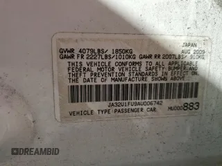 2010 Mitsubishi Lancer DE with VIN JA32U1FU9AU006742, listed as a Copart auction lot 48222175 with 110,989 mi miles and Salvage Title. Bid and sale history available at carsss.com. Image 14.