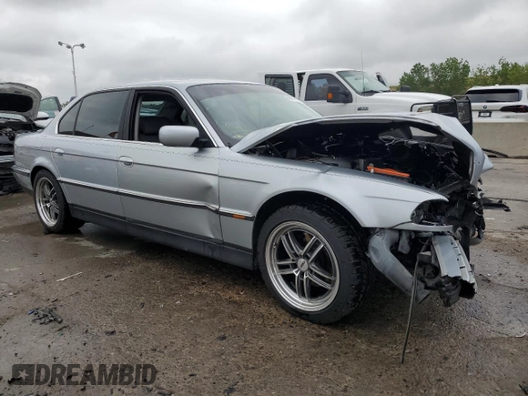 1997 BMW 7 Series 740il with VIN WBAGJ8323VDM00753, listed as a Copart auction lot 66674414 with 255,389 mi miles and Salvage Title. Bid and sale history available at carsss.com. Image 4.