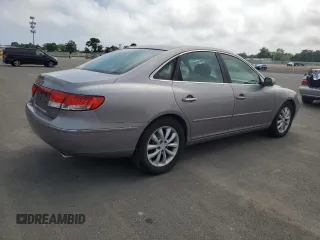 2006 Hyundai Azera SE with VIN KMHFC46F76A038943, listed as a Copart auction lot 63933985 with 55,357 mi miles and Clean title. Bid and sale history available at DreamBid. Image 3.