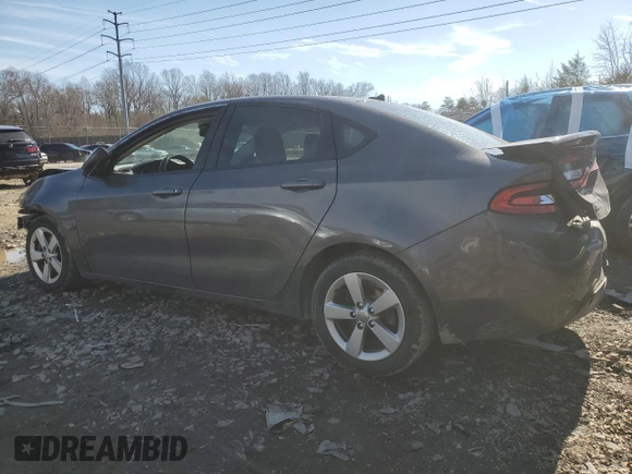 2015 Dodge Dart SXT with VIN 1C3CDFBB7FD309327, listed as a Copart auction lot 46782915 with 150,420 mi miles and Salvage Title. Bid and sale history available at carsss.com. Image 2.