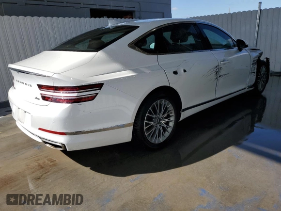 2024 Genesis G80 2.5T z VIN KMTGB4SC3RU237743, wystawiony jako Copart lot #44111555 z przebiegiem 15 170 mil mil oraz Nie do naprawy • Non repairable. Historia ofert i sprzedaży dostępna na DreamBid. Obrazek 3.