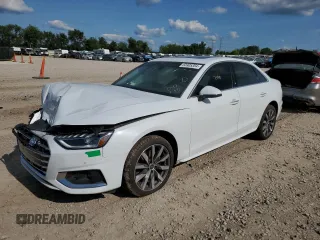 2021 Audi A4 Premium Plus z VIN WAUBBAF46MA041135, wystawiony jako Copart lot #63905354 z przebiegiem 7 480 mil mil oraz Szkoda całkowita • Salvage title. Historia ofert i sprzedaży dostępna na DreamBid. Obrazek 1.