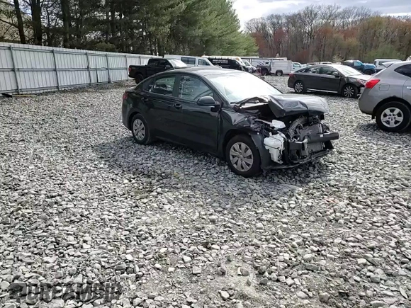 2020 Kia Rio LX with VIN 3KPA24AD1LE286105, listed as a Copart auction lot 53278155 with 0 mi miles and Salvage Title. Bid and sale history available at carsss.com. Image 11.