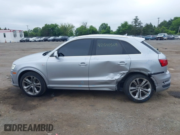 2016 Audi Q3 Prestige with VIN WA1FFCFS9GR007872, listed as a IAAI auction lot 42541509 with 86,187 mi miles and . Bid and sale history available at DreamBid. Image 14.