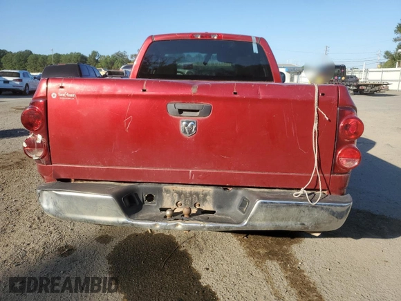 2008 Dodge 1500 ST with VIN 1D7HA16K08J158008, listed as a Copart auction lot 88238895 with 123,894 mi miles and Salvage Title. Bid and sale history available at DreamBid. Image 6.