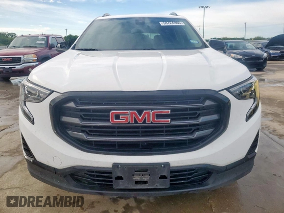 2020 GMC Terrain SLE with VIN 3GKALMEV6LL332463, listed as a Copart auction lot 58724805 with 98,723 mi miles and Salvage title. Bid and sale history available at DreamBid. Image 5.