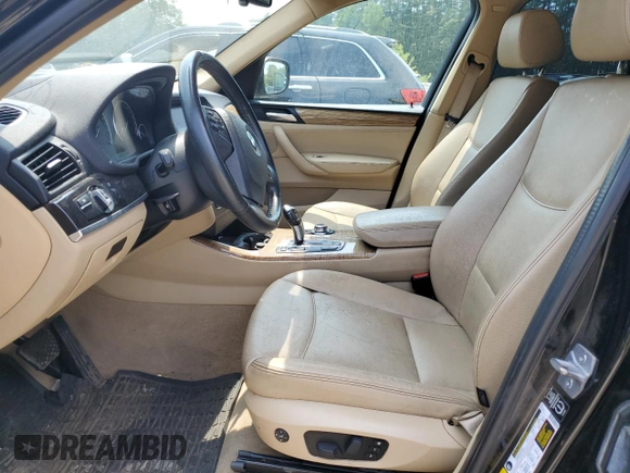 2014 BMW X3 xDrive28i z VIN 5UXWX9C52E0D40079, wystawiony jako Copart lot #59855915 z przebiegiem 91 076 mil mil oraz Czysty tytuł • Clean title. Historia ofert i sprzedaży dostępna na DreamBid. Obrazek 7.