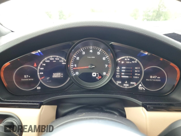 2021 Porsche Cayenne S with VIN WP1AB2AY5MDA27111, listed as a Copart auction lot 56602135 with 52,306 mi miles and Salvage title. Bid and sale history available at DreamBid. Image 9.