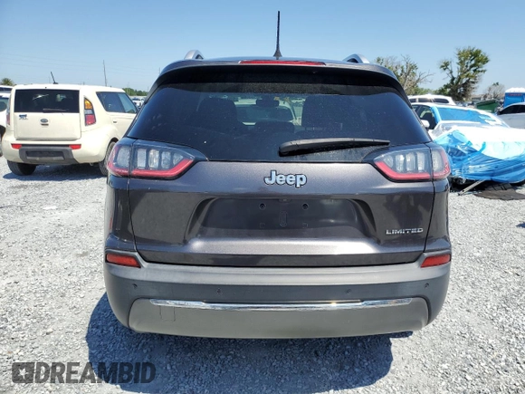 2019 Jeep Cherokee Limited z VIN 1C4PJLDB5KD488351, wystawiony jako Copart lot #54566905 z przebiegiem 55 889 mil mil oraz Nie do naprawy • Non repairable. Historia ofert i sprzedaży dostępna na DreamBid. Obrazek 6.