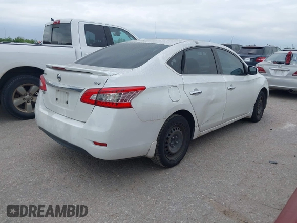2015 Nissan Sentra SV with VIN 3N1AB7AP8FY213993, listed as a IAAI auction lot 42040473 with 142,758 mi miles. Bid and sale history available at carsss.com. Image 4.