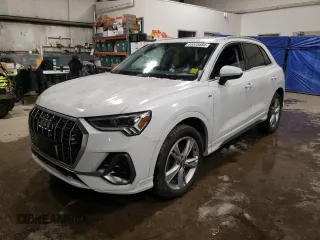 2020 Audi Q3 S line Prestige with VIN WA1FECF38L1036901, listed as a Copart auction lot 83328484 with 63,939 mi miles and Non Repairable. Bid and sale history available at carsss.com. Image 1.