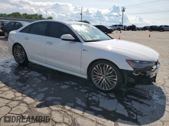 2016 Audi A6 Prestige with VIN WAUHGAFC5GN102023, listed as a Copart auction lot 57486715 with 122,807 mi miles and Salvage title. Bid and sale history available at DreamBid. Image 4.
