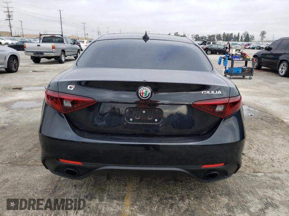 2022 Alfa Romeo Giulia Ti with VIN ZARFAMBN8N7666048, listed as a Copart auction lot 44265963 with 3,134 mi miles. Bid and sale history available at carsss.com. Image 6.