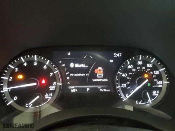 2021 Toyota Highlander XSE with VIN 5TDLZRBH0MS061538, listed as a Copart auction lot 85448864 with 76,237 mi miles and Salvage Title. Bid and sale history available at carsss.com. Image 9.