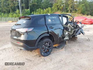 2024 Honda HR-V Sport with VIN 3CZRZ1H52RM758977, listed as a IAAI auction lot 40585814 with Not provided miles and . Bid and sale history available at DreamBid. Image 4.