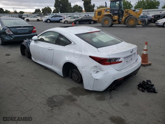 2015 Lexus RC F with VIN JTHHP5BC2F5001437, listed as a Copart auction lot 68429054 with NaN miles and Salvage Title. Bid and sale history available at carsss.com. Image 2.