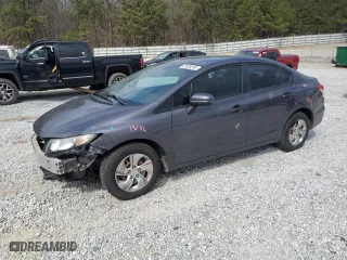 2015 Honda Civic Sedan LX with VIN 19XFB2F51FE287349, listed as a Copart auction lot 47428295 with 136,153 mi miles and Salvage Title. Bid and sale history available at carsss.com. Image 1.