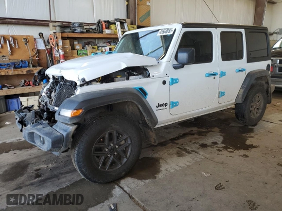 2024 Jeep Wrangler Willys с VIN 1C4PJXDG6RW226257, выставлен на аукционе Copart как лот 45560835 с пробегом 22 107 миль миль и Списание • Salvage title. История ставок и продаж доступна на DreamBid. Изображение 1.