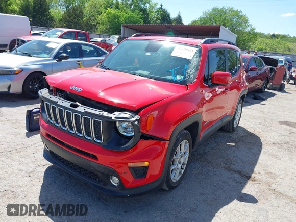 2019 Jeep Renegade Latitude with VIN ZACNJABB5KPJ76737, listed as a IAAI auction lot 42110824 with 85,543 mi miles and . Bid and sale history available at DreamBid. Image 14.