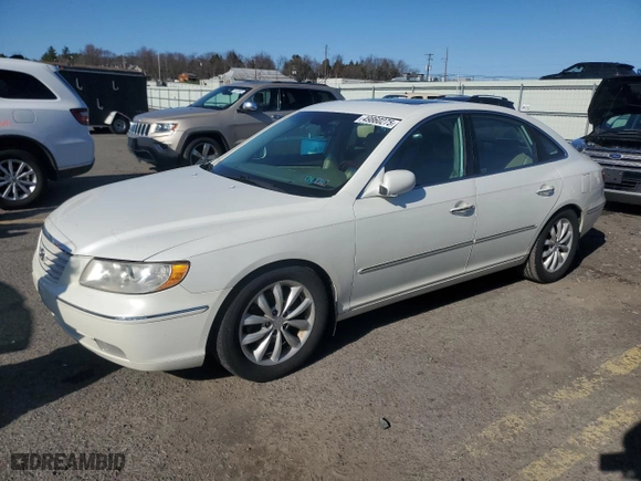 2006 Hyundai Azera SE with VIN KMHFC46F26A136584, listed as a Copart auction lot 49860275 with NaN miles and Salvage Title. Bid and sale history available at carsss.com. Image 1.