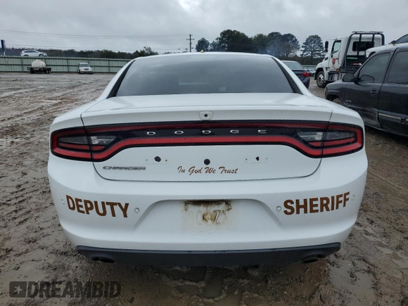 2019 Dodge Charger Police with VIN 2C3CDXAG3KH547577, listed as a Copart auction lot 79106194 with 81,077 mi miles and Salvage Title. Bid and sale history available at DreamBid. Image 6.
