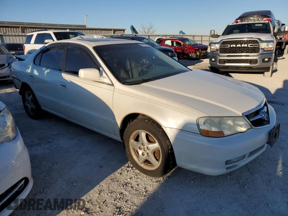 2003 Acura TL with VIN 19UUA56623A074933, listed as a Copart auction lot 82877754 with 143,467 mi miles and Salvage Title. Bid and sale history available at carsss.com. Image 4.