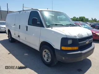 2011 Chevrolet Express Cargo Van with VIN 1GCZGUCGXB1114930, listed as a IAAI auction lot 42015104 with 364,789 mi miles. Bid and sale history available at carsss.com. Image 1.