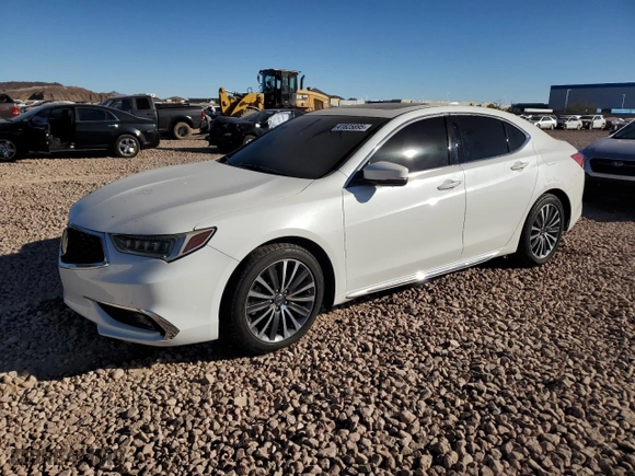 2018 Acura TLX w/Advance Pkg with VIN 19UUB2F7XJA003691, listed as a Copart auction lot 41825895 with 82,066 mi miles and Salvage Title. Bid and sale history available at carsss.com. Image 1.