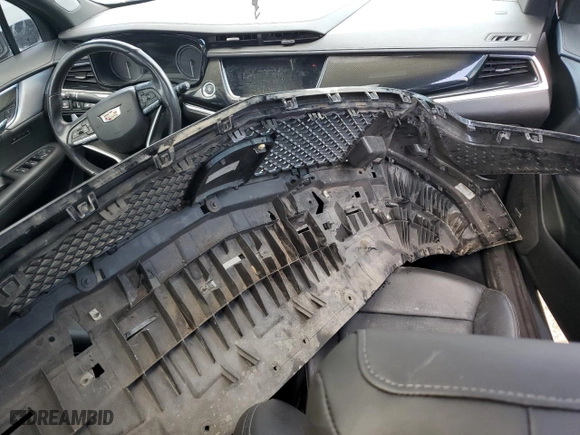 2021 Cadillac XT6 Sport with VIN 1GYKPGRS4MZ108084, listed as a Copart auction lot 75632384 with 0 mi miles and Salvage Title. Bid and sale history available at carsss.com. Image 8.