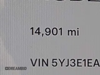 2024 Tesla Model 3 with VIN 5YJ3E1EA1RF735347, listed as a IAAI auction lot 41810655 with 14,901 mi miles. Bid and sale history available at carsss.com. Image 16.