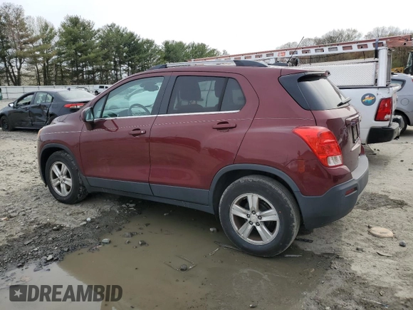 2016 Chevrolet Trax LT with VIN 3GNCJLSB1GL254170, listed as a Copart auction lot 53695965 with 126,393 mi miles and Clean Title. Bid and sale history available at carsss.com. Image 2.