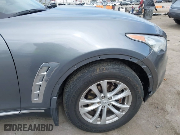 2014 Infiniti QX70 with VIN JN8CS1MU8EM450428, listed as a IAAI auction lot 42233727 with 88,342 mi miles and . Bid and sale history available at DreamBid. Image 21.