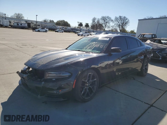 2019 Dodge Charger SXT with VIN 2C3CDXBG1KH553523, listed as a Copart auction lot 46865175 with 112,507 mi miles and Salvage Title. Bid and sale history available at carsss.com. Image 1.