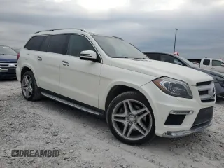 2015 Mercedes-Benz GL-Class GL 550 with VIN 4JGDF7DE9FA467835, listed as a Copart auction lot 74236834 with 0 mi miles and Salvage Title. Bid and sale history available at carsss.com. Image 4.