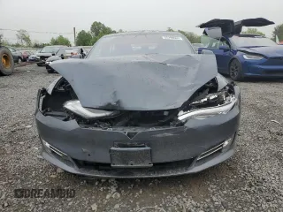 2017 Tesla Model S 100D with VIN 5YJSA1E25HF192230, listed as a Copart auction lot 55298065 with 64,536 mi miles and Salvage Title. Bid and sale history available at DreamBid. Image 5.