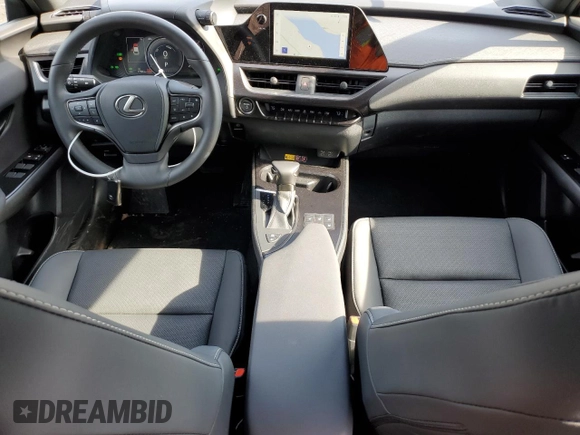 2024 Lexus UX 250h Premium with VIN JTHP9JBH1R2075173, listed as a Copart auction lot 46299615 with 1,738 mi miles and Salvage Title. Bid and sale history available at DreamBid. Image 8.