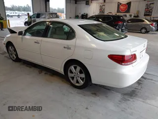 2005 Lexus ES 350 with VIN JTHBA30G855068530, listed as a IAAI auction lot 41643478 with 230,758 mi miles and . Bid and sale history available at DreamBid. Image 3.