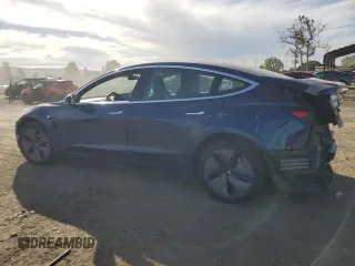 2018 Tesla Model 3 Long Range Battery with VIN 5YJ3E1EA6JF040351, listed as a Copart auction lot 52710835 with 89,360 mi miles and Salvage Title. Bid and sale history available at DreamBid. Image 2.