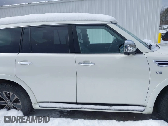2019 Nissan Armada Platinum with VIN JN8AY2NE0K9758307, listed as a IAAI auction lot 41492623 with 82,373 mi miles. Bid and sale history available at carsss.com. Image 14.