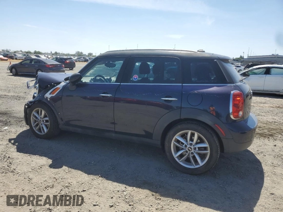 2013 MINI Countryman with VIN WMWZB3C50DWR36081, listed as a Copart auction lot 57513875 with 78,199 mi miles and Salvage title. Bid and sale history available at DreamBid. Image 2.