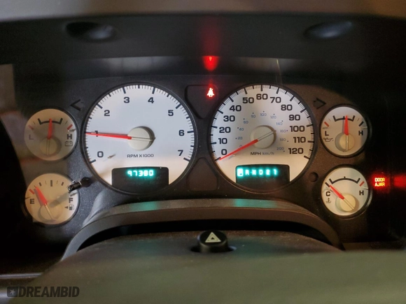 2003 Dodge Ram 1500 ST with VIN 1D7HA16D13J673559, listed as a Copart auction lot 48177145 with 97,380 mi miles and Salvage Title. Bid and sale history available at carsss.com. Image 9.