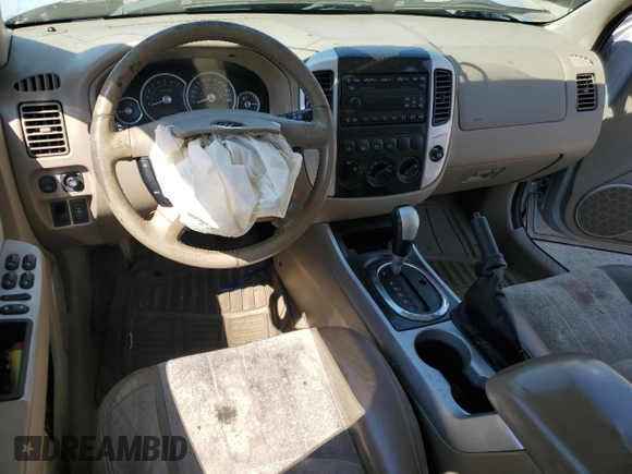 2005 Mercury Mariner Luxury z VIN 4M2YU56165DJ21260, wystawiony jako Copart lot #67528354 z przebiegiem Nie podano mil oraz Szkoda całkowita • Salvage title. Historia ofert i sprzedaży dostępna na DreamBid. Obrazek 8.