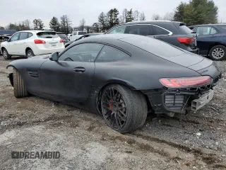 2016 Mercedes-Benz AMG GT S with VIN WDDYJ7JA9GA006390, listed as a Copart auction lot 84910144 with 54,370 mi miles and Salvage Title. Bid and sale history available at carsss.com. Image 2.