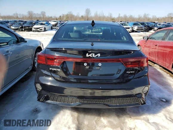 2024 Kia Forte GT-Line with VIN 3KPF54AD0RE719709, listed as a Copart auction lot 46285615 with 12,698 mi miles and Salvage Title. Bid and sale history available at carsss.com. Image 6.