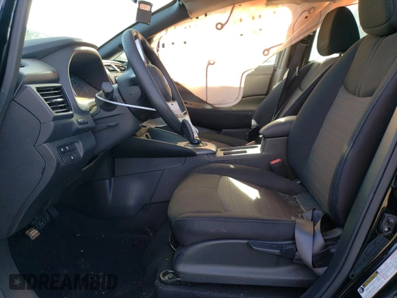 2025 Nissan LEAF S with VIN 1N4AZ1BV1SC550016, listed as a Copart auction lot 46543705 with 11 mi miles and Salvage Title. Bid and sale history available at carsss.com. Image 7.