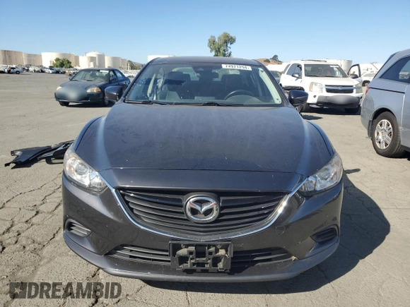 2017 Mazda 6 Touring with VIN JM1GL1V52H1150505, listed as a Copart auction lot 74971294 with 91,524 mi miles and Salvage Title. Bid and sale history available at carsss.com. Image 5.
