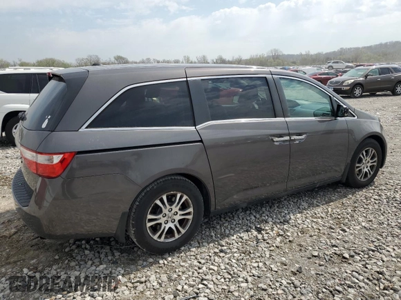 2013 Honda Odyssey EX-L with VIN 5FNRL5H61DB030264, listed as a Copart auction lot 50453505 with 182,015 mi miles and Salvage Title. Bid and sale history available at carsss.com. Image 3.